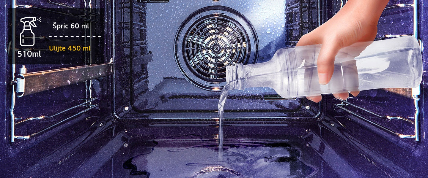 Slika dodirivanja tipke Easy Clean prstom.