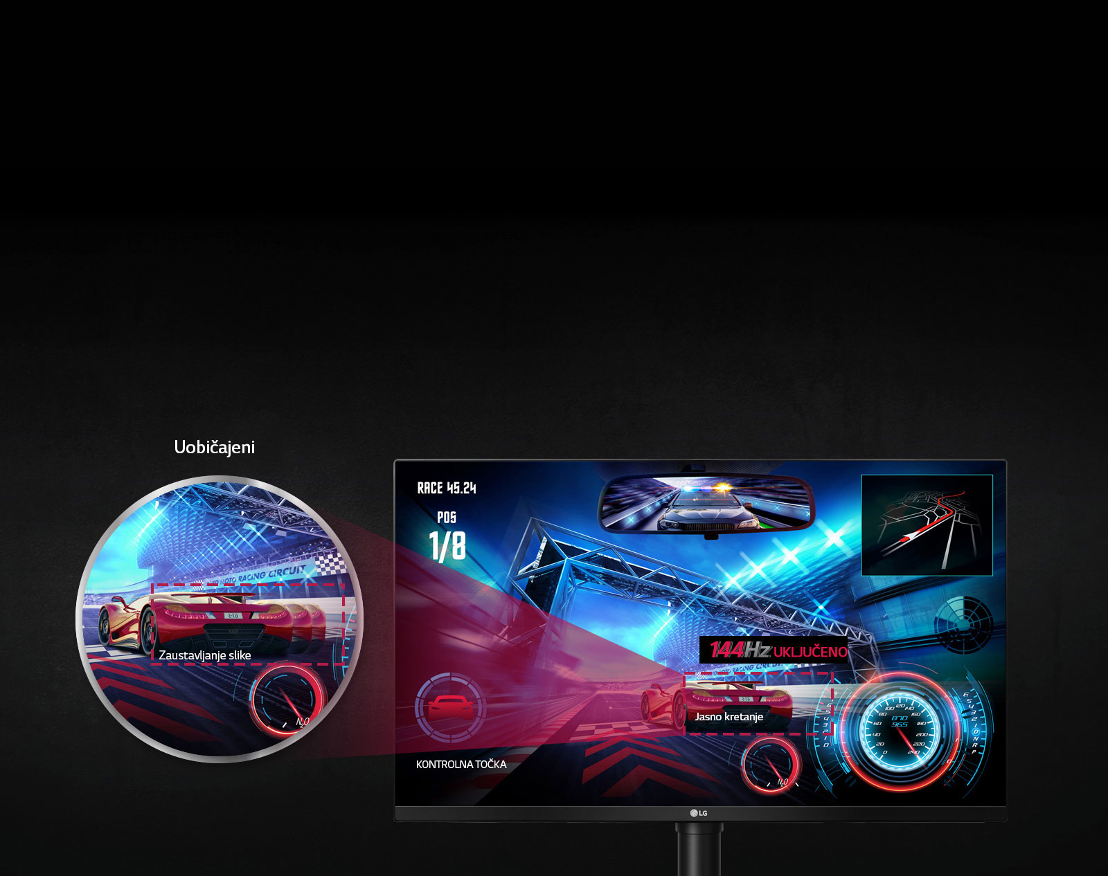 Tečni prikaz pokreta - brzina osvježavanja 144 Hz3