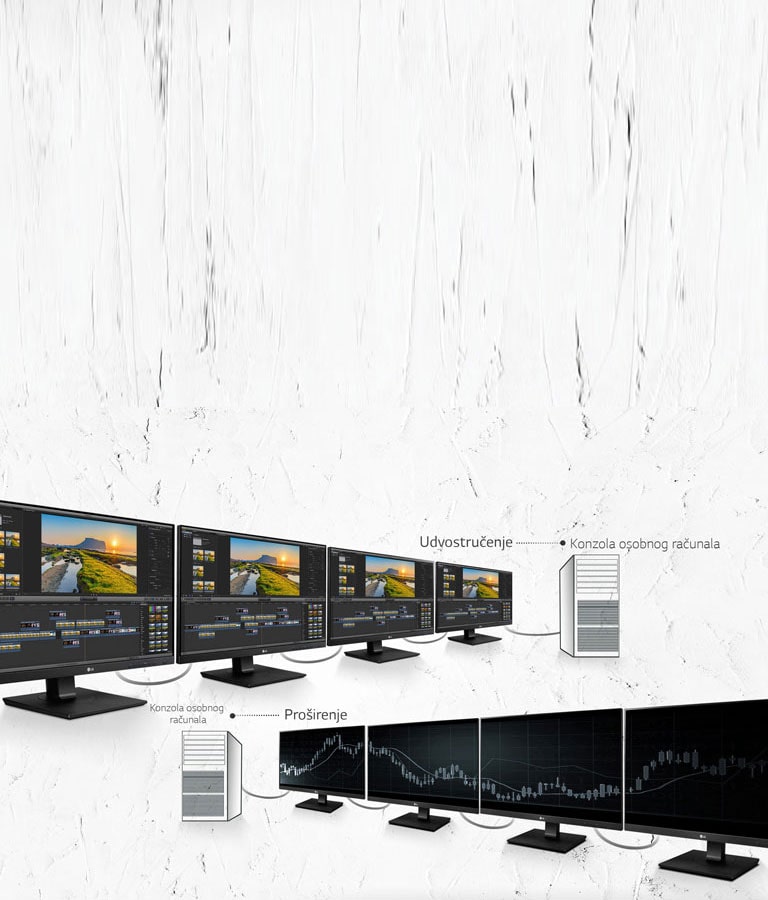 Udvostručite i proširite zaslon ulančavanjem