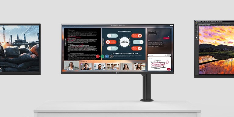 Različita kretanja zaslona i uparivanje s LG monitorom