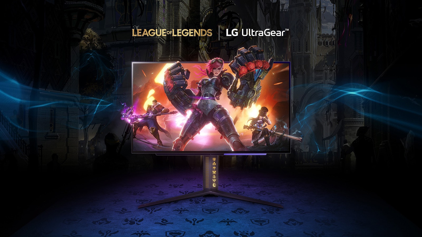 UltraGear™ OLED League of Legends edition gaming monitor.