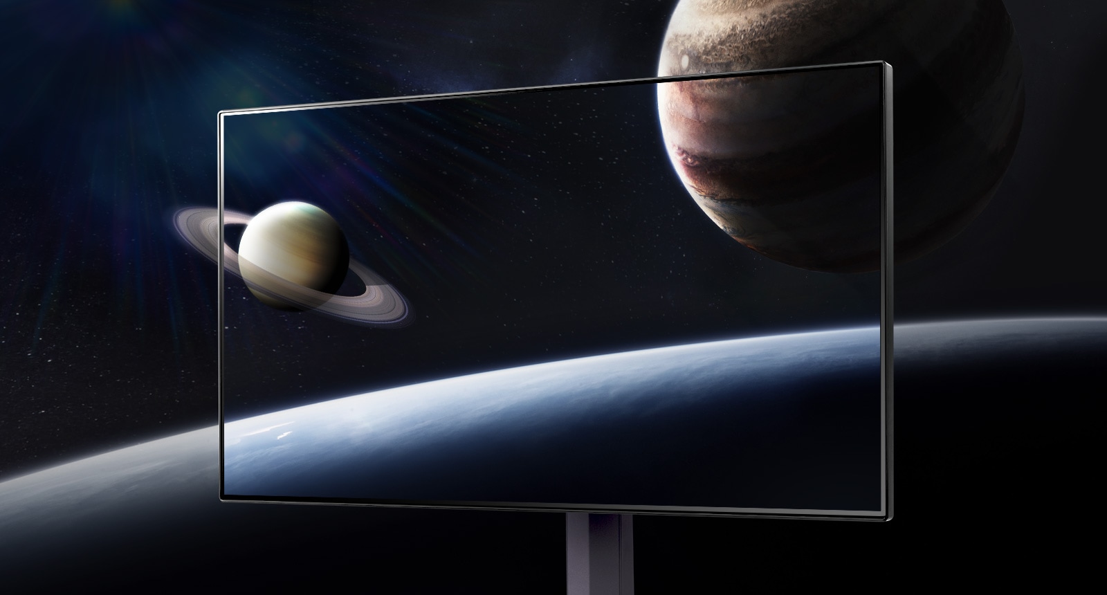 Animacija prikazuje zaslon bez rubova sa 4 strane za usredotočeno igranje.