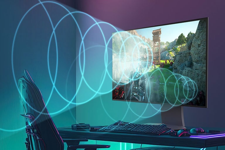 Videozapis prikazuje zvuk koji dolazi iz samog zaslona, pri čemu se zvuk pomiče sa svakim pomicanjem piksela slike.