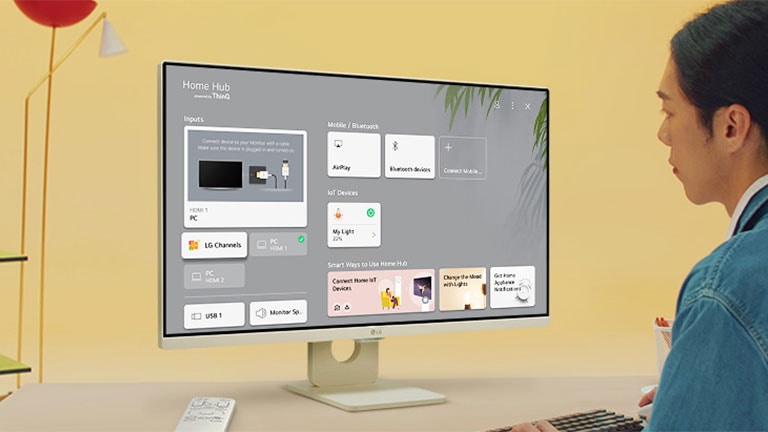 ThinQ Home nadzorna ploča.