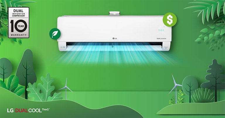 Klimatizacijski uređaj s hladnim zrakom u šumi