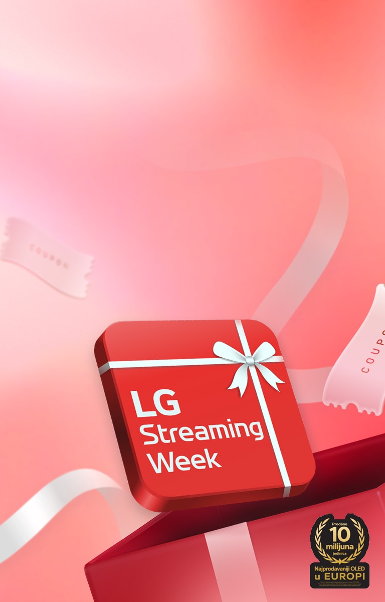 Na crvenom kvadratiću piše „LG Streaming Week”.