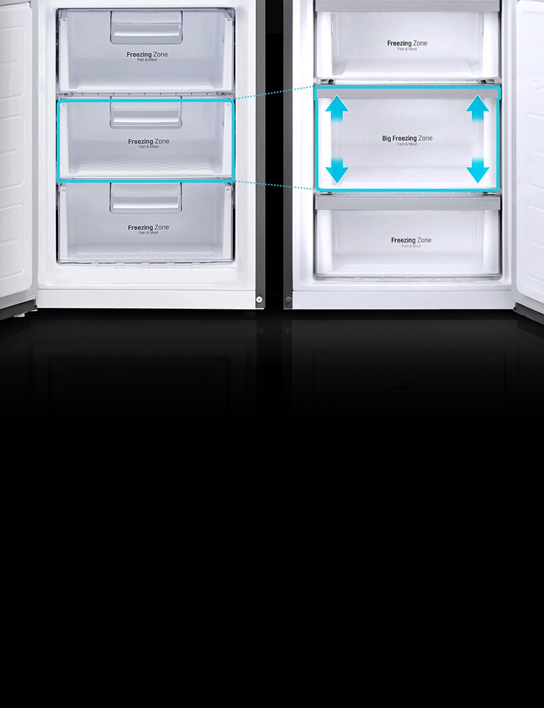 Povećani odjeljak zamrzivača<br>2