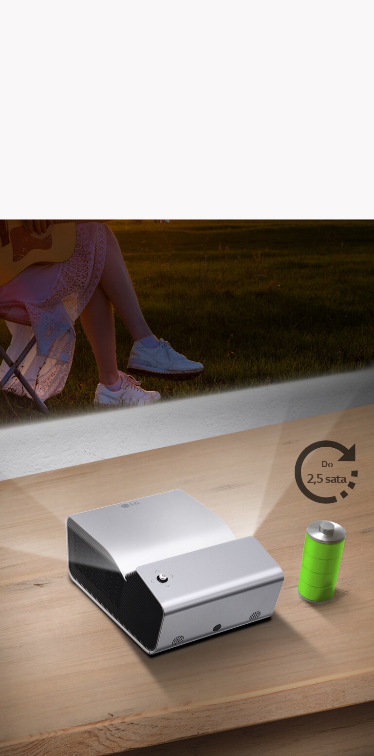 Ugrađena baterija izdržljivosti do 2,5 sata2