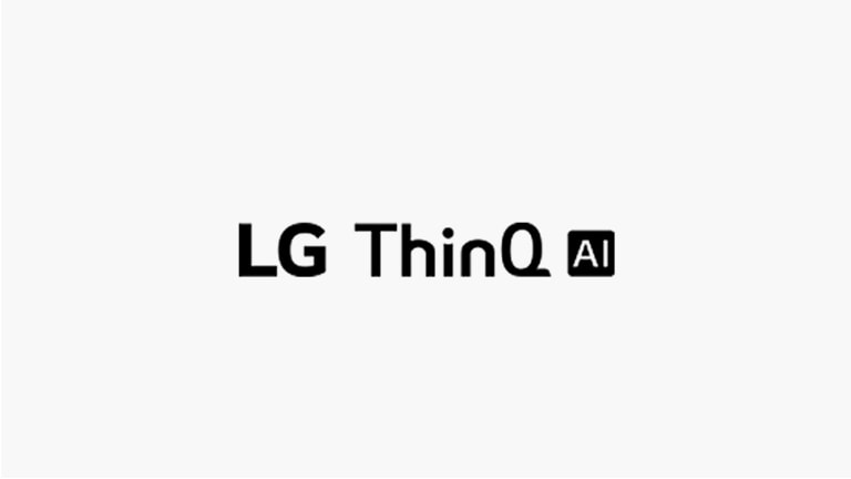 Ta zavihek opisuje glasovne ukaze.  Nameščen je logotip LG ThinQ AI