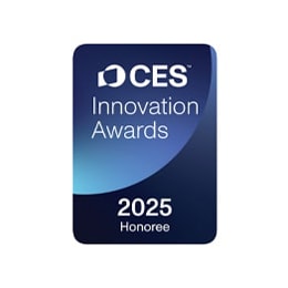 Oznaka CES Innovation Awards s navodom dobitnik 2025. godine.