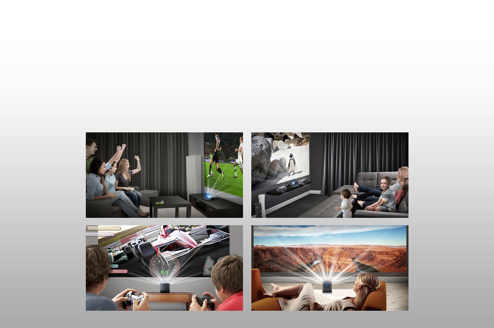 Uživajte u sadržajima na zaslonu od 100 inča1