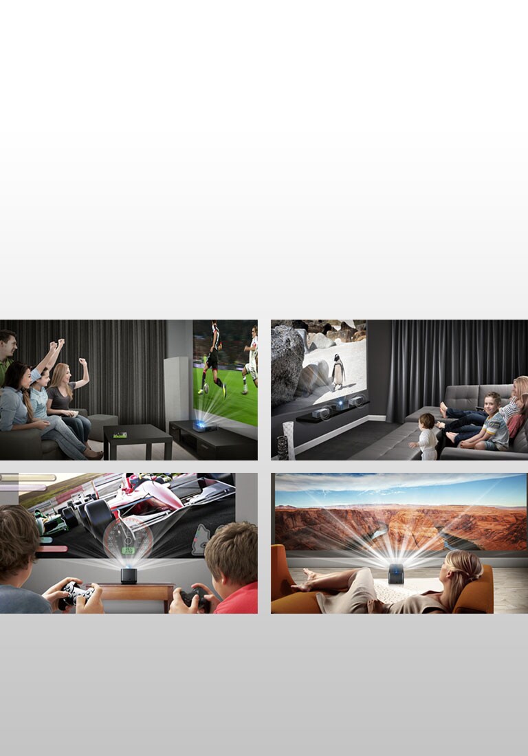 Uživajte u sadržajima na zaslonu od 100 inča2