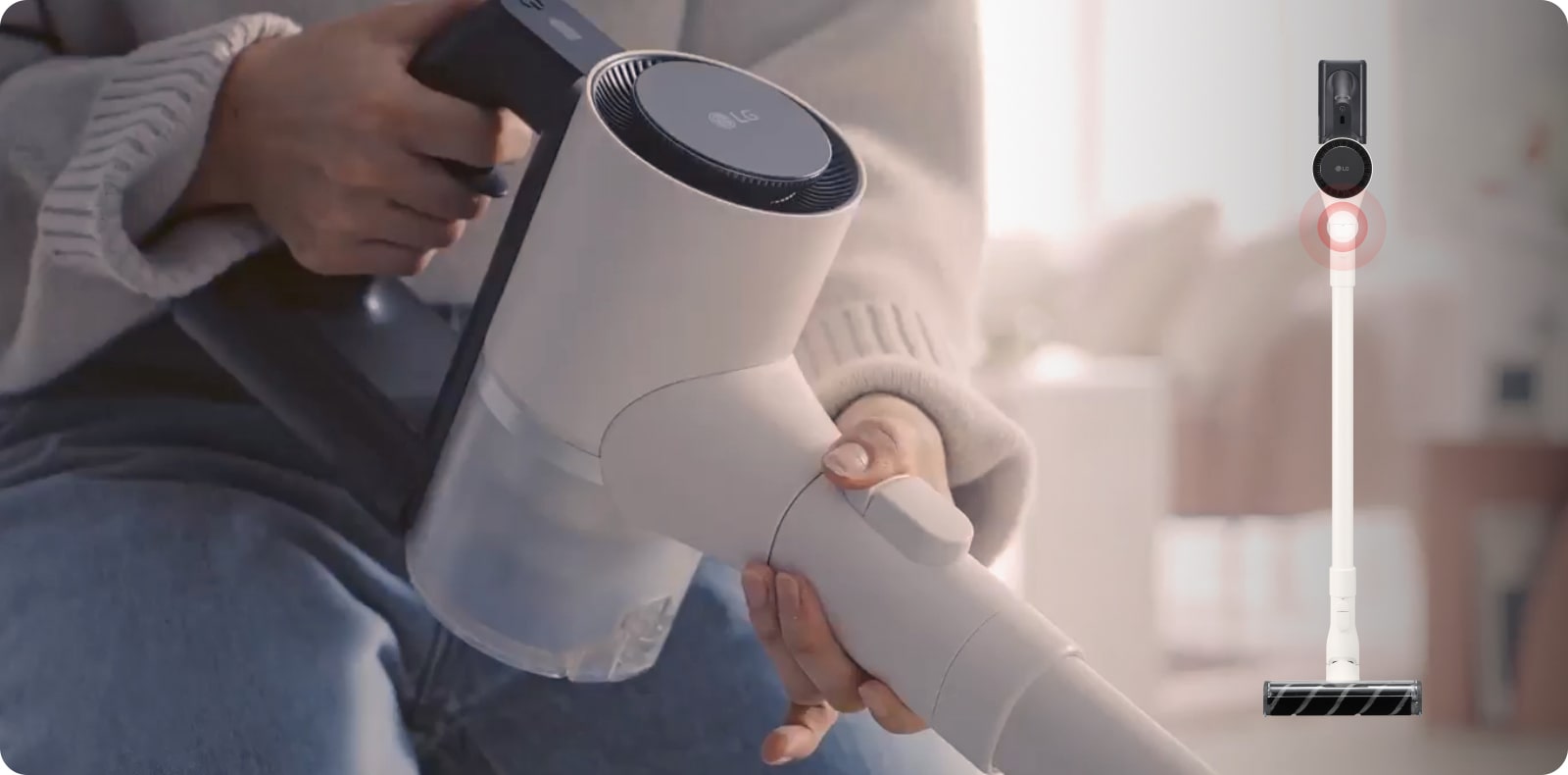 Dvostruki ugrađeni nastavak za pukotine dizajniran je za čišćenje teško dostupnih mjesta. Dostupan je i ostali pribor.