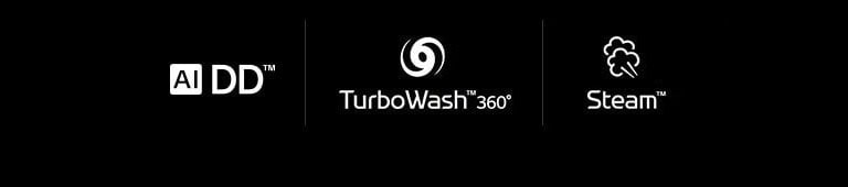 AI DD™   TurboWash™360     Steam™ 