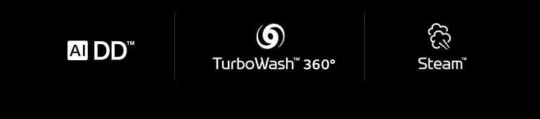 AI DD™  TurboWash™360˚  Steam™ 