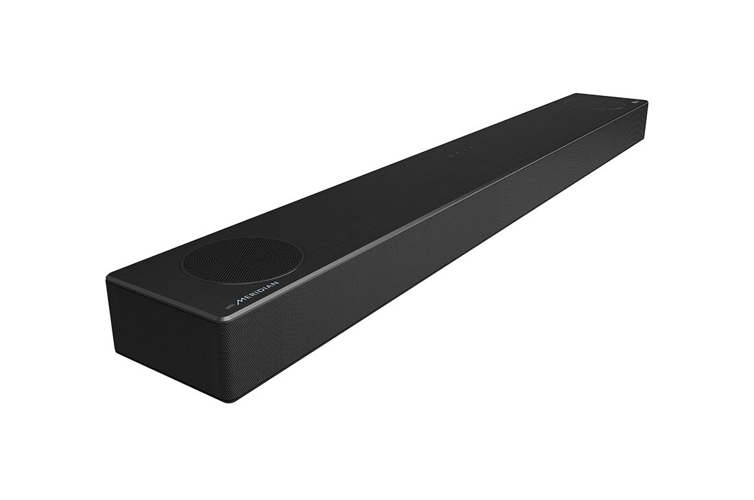 LG SN7Y 3.1.2 kan. SoundBar s Dolby Atmos® i MERIDIAN tehnologijom, dijagonalni prikaz s lijevom stranom prema naprijed, SN7Y, thumbnail 6