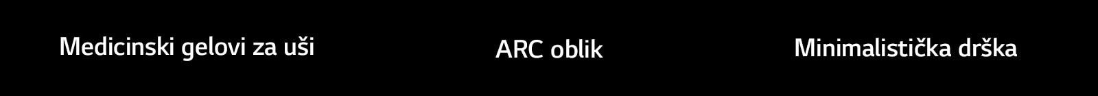 Medicinski gelovi za uši ARC oblik Minimalistička drška