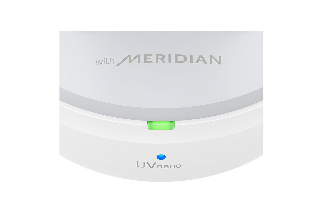 LG TONE Free FP9, Prednji dio kutijice prikazan je izbliza i uključena je rasvjeta za punjenje., TONE-FP9W, thumbnail 10