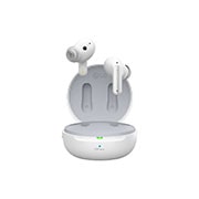 LG TONE Free FP9, Prikaz prednje strane otvorene kutijice, a slušalice lebde., TONE-FP9W, thumbnail 2