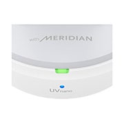 LG TONE Free FP9, Prednji dio kutijice prikazan je izbliza i uključena je rasvjeta za punjenje., TONE-FP9W, thumbnail 10