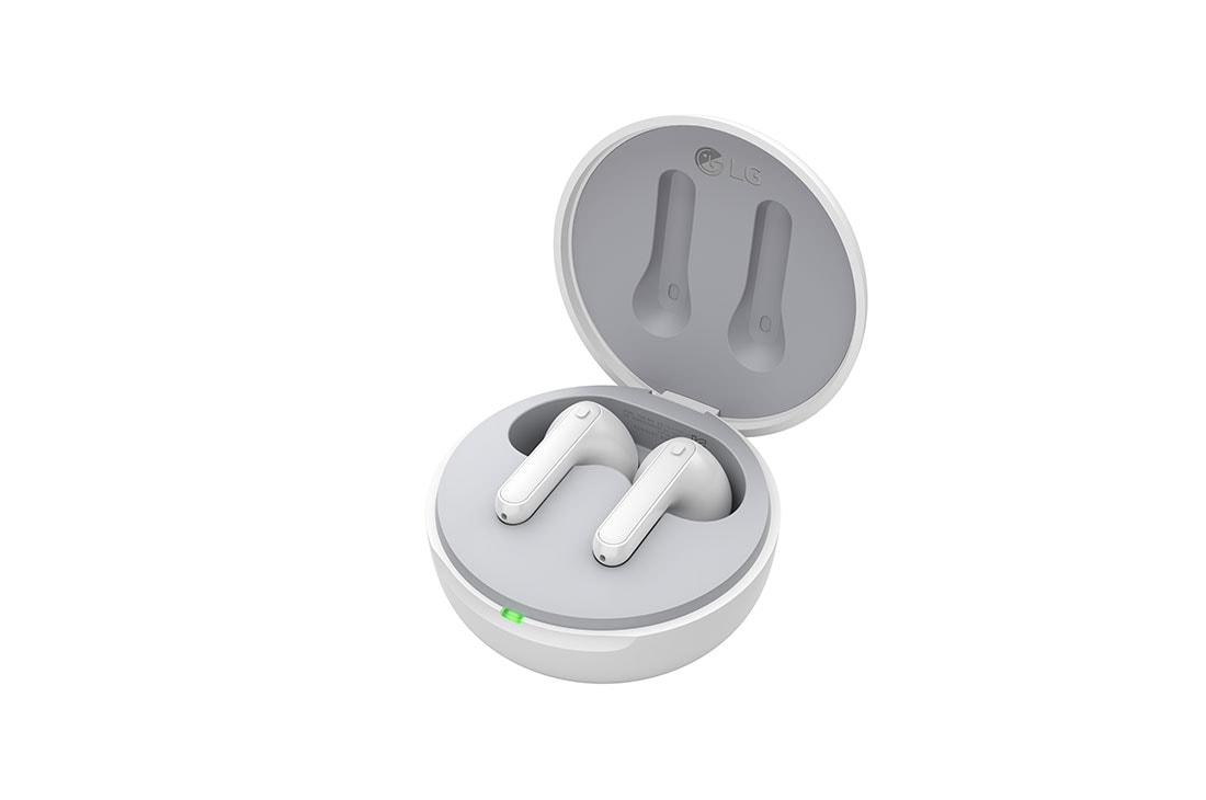 LG TONE Free FP3W, Kutijica je otvorena pod kutom od 15 stupnjeva, a ispred nje nalaze se obje strane slušalica., TONE-FP3W, thumbnail 12