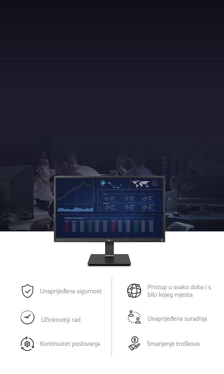 Uz računalne radnje u oblaku možete očekivati povećanu sigurnost, pristup bilo kada, bilo gdje, učinkovitije radove, poboljšanu suradnju, poslovni kontinuitet i smanjenje troškova.