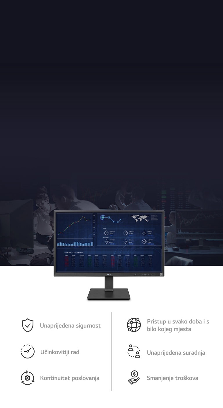 Uz računalne radnje u oblaku možete očekivati povećanu sigurnost, pristup bilo kada, bilo gdje, učinkovitije radove, poboljšanu suradnju, poslovni kontinuitet i smanjenje troškova.