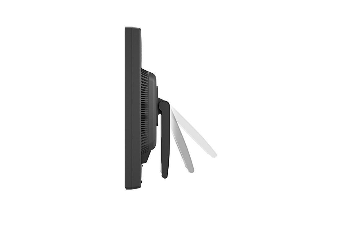 LG 17” SXGA monitor s dodirnim zaslonom, prikaz bočne strane postolja koje se kreće radi prilagodbe nagiba, 17BR30T-B, thumbnail 6
