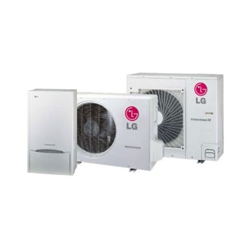 Therma V Split najnoviji je split dizajn zračno-vodenog sustava toplinske pumpe iz LG-a. Sustav opskrbljuje  kućanstvo svom potrebnom toplom vodom za grijanje, hlađenje i kućnu uporabu, na ekološki prihvatljiv i energetski učinkovit način.1