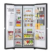 LG InstaView Door-in-Door™ Side-by-Side hladnjak, DoorCooling+™ i ThinQ™ tehnologija, kapacitet 635L, InstaView Door-in-Door™ Side-by-Side hladnjak GSXV91MCAE, GSXV91MCAE, thumbnail 3