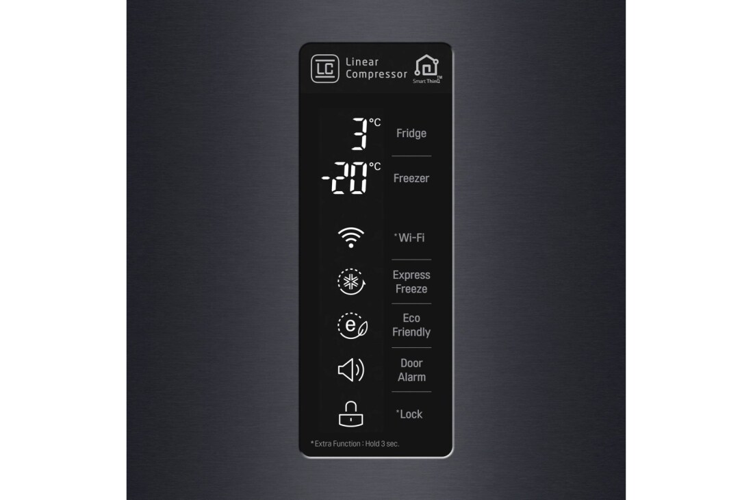 LG Total No Frost Kombinirani hladnjak, Inverterski linearni kompresor koji s 10-godišnjim jamstvom , Polica za vino, GBB60MCFFS, thumbnail 6