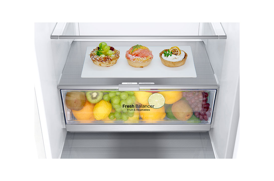 LG Hladnjak sa zamrzivačem u donjem dijelu, DoorCooling⁺™ tehnologija, kapacitet 384L, GBB72SWEFN-freshzone detail-2, GBB72SWEFN, thumbnail 5