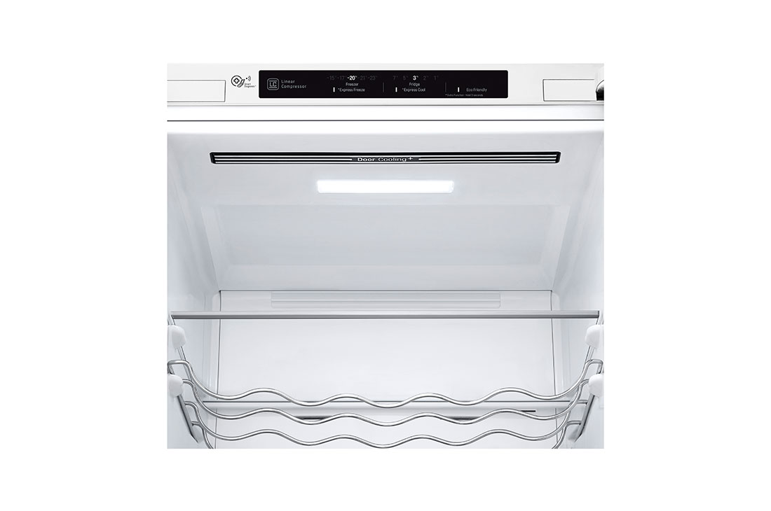 LG Hladnjak sa zamrzivačem u donjem dijelu, DoorCooling⁺™ tehnologija, kapacitet 384L, GBB72SWEFN-wine rack detail, GBB72SWEFN, thumbnail 7