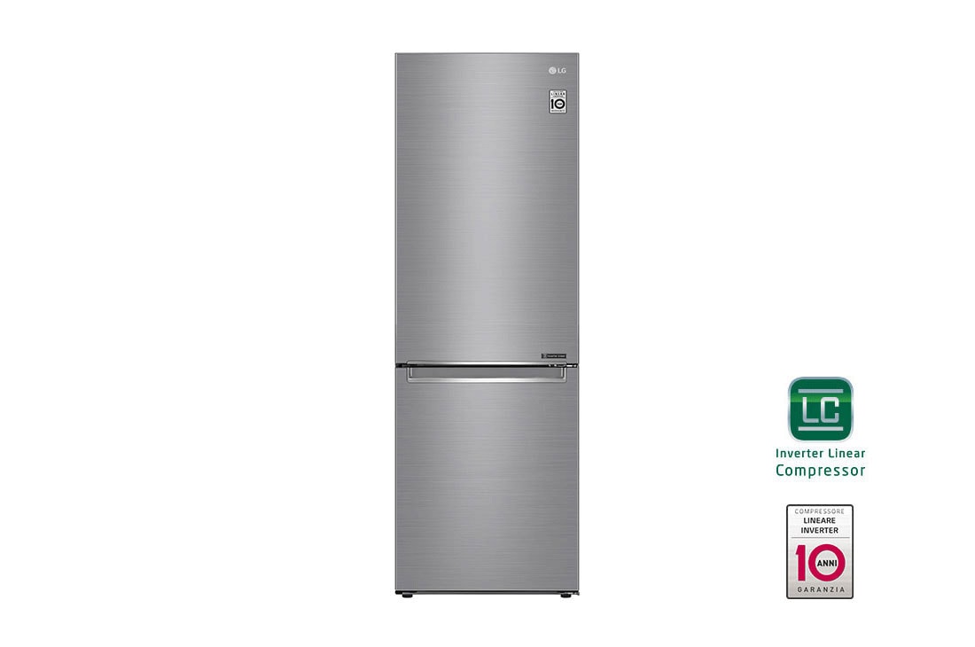 LG Hladnjak sa zamrzivačem u donjem dijelu, DoorCooling⁺™ tehnologija, kapacitet 341L, GBB71PZEFN