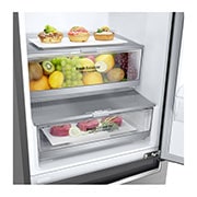 LG Hladnjak sa zamrzivačem u donjem dijelu, DoorCooling⁺™ tehnologija, kapacitet 341L, GBB71PZEFN, thumbnail 4