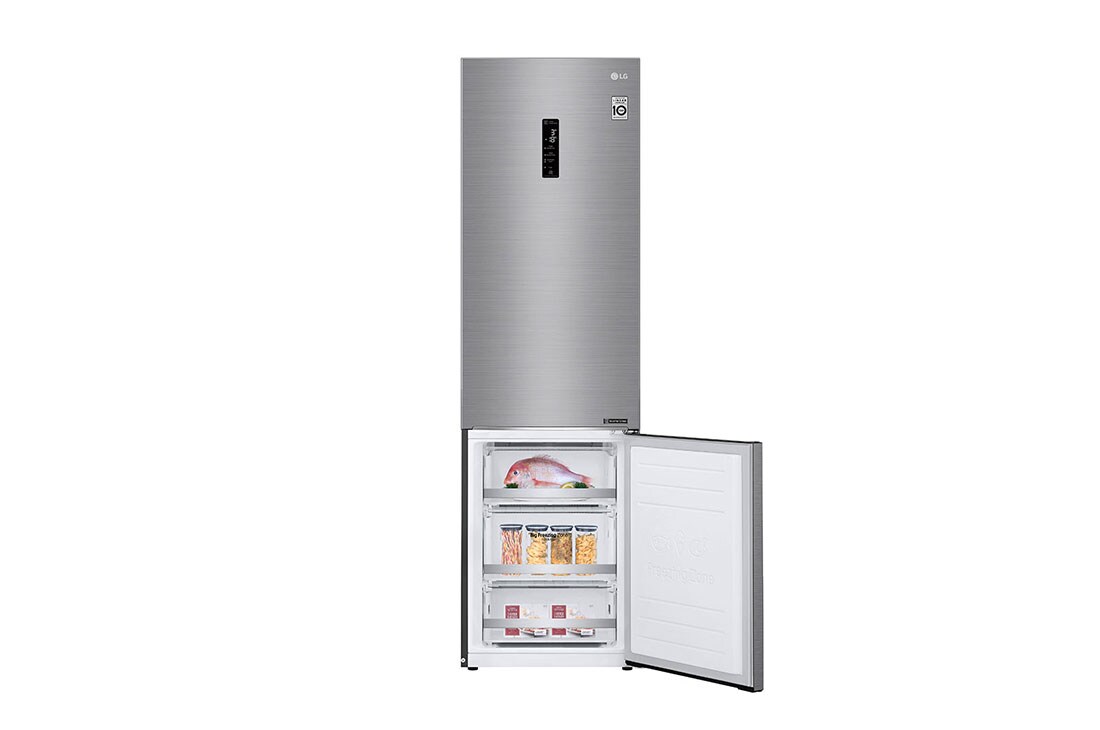 LG Hladnjak sa zamrzivačem u donjem dijelu, DoorCooling⁺™ i ThinQ™ tehnologija, kapacitet 384L, GBB72PZDZN, thumbnail 5