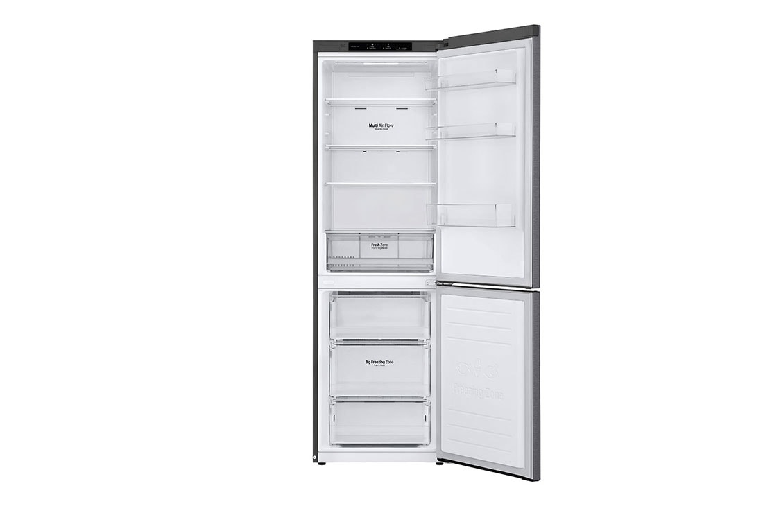 LG Hladnjak sa zamrzivačem u donjem dijelu, DoorCooling⁺™ tehnologija, kapacitet 341L, GBP31DSLZN, thumbnail 3