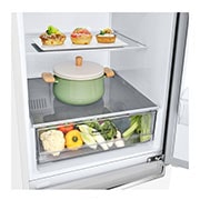 LG Hladnjak sa zamrzivačem u donjem dijelu, DoorCooling⁺™ tehnologija, kapacitet 341L, GBP31SWLZN, thumbnail 4