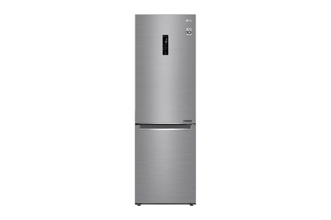 LG Hladnjak sa zamrzivačem u donjem dijelu, DoorCooling⁺™ i ThinQ™ tehnologija, kapacitet 341L, GBB61PZHMN, GBB61PZHMN
