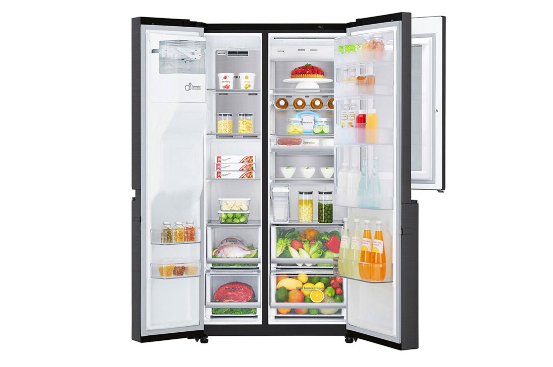 LG InstaView Door-in-Door™ Side-by-Side hladnjak, DoorCooling⁺™ i ThinQ™ tehnologija, kapacitet 625L, GSX961MCCZ, GSX961MCCZ, thumbnail 5