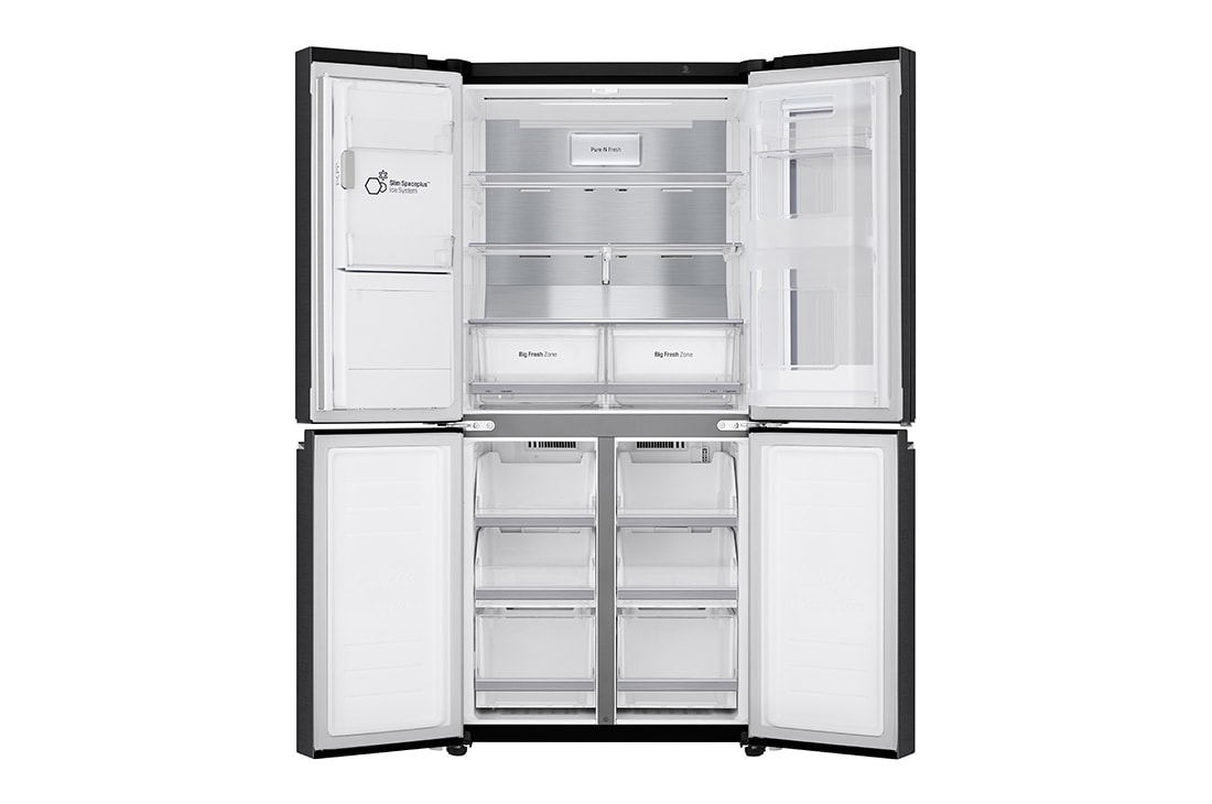 LG InstaView Door-in-Door™ uski hladnjak s četiri vrata, DoorCooling⁺™ i ThinQ™ tehnologija, kapacitet 508L, GMX844MC6F, GMX844MC6F, thumbnail 4