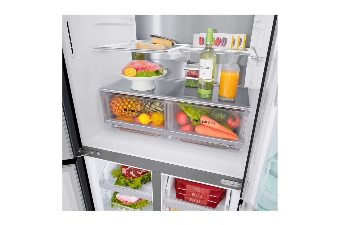 LG InstaView Door-in-Door™ uski hladnjak s četiri vrata, DoorCooling⁺™ i ThinQ™ tehnologija, kapacitet 508L, GMX844MC6F, GMX844MC6F, thumbnail 11