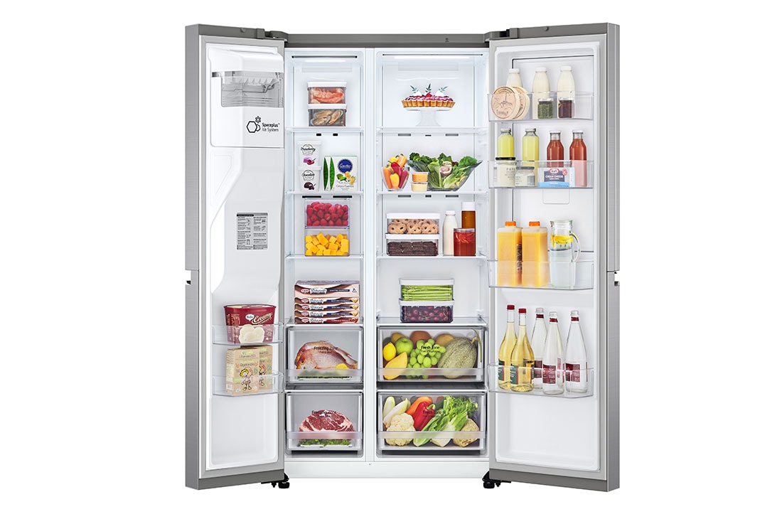 LG Door-in-Door™ Side-by-Side hladnjak, DoorCooling+™ i ThinQ™ tehnologija, kapacitet 635L, GSJV70PZTF, GSJV70PZTF, thumbnail 3