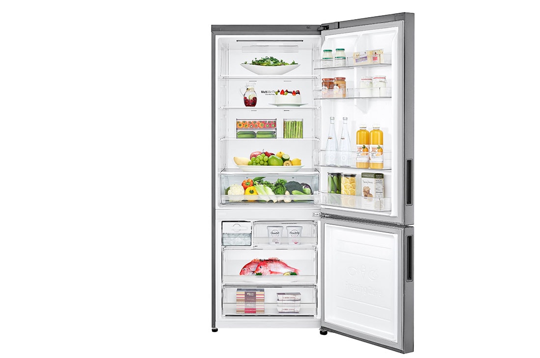 LG Hladnjak sa zamrzivačem u donjem dijelu, DoorCooling<sup>+</sup>™ i ThinQ™ tehnologija, kapacitet 462L, GBB566PZHMN, GBB566PZHMN, thumbnail 2