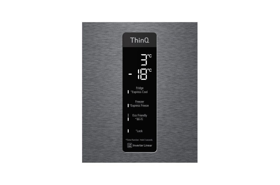 LG Hladnjak sa zamrzivačem u donjem dijelu, DoorCooling<sup>+</sup>™ i ThinQ™ tehnologija, kapacitet 384L, GBP62DSXCC, GBP62DSXCC, thumbnail 6