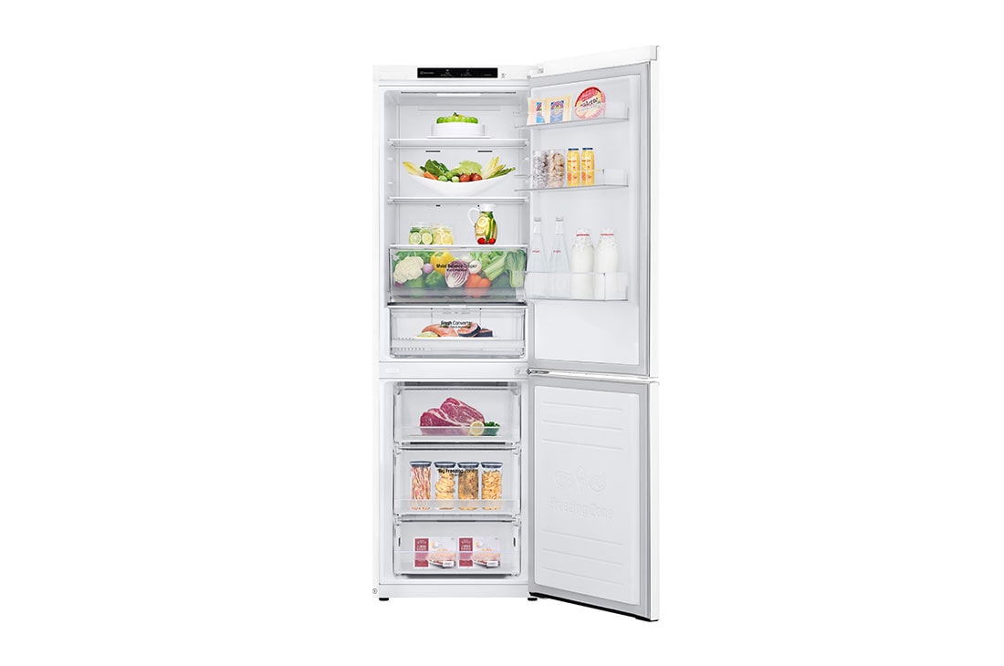 LG Hladnjak sa zamrzivačem u donjem dijelu, DoorCooling<sup>+</sup>™ tehnologija, kapacitet 341L, GBB61SWGGN, GBB61SWGGN, thumbnail 2