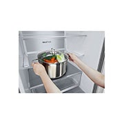 LG Hladnjak sa zamrzivačem u donjem dijelu, DoorCooling<sup>+</sup>™ i ThinQ™ tehnologija, kapacitet 384L, GBB72MBUBN, GBB72MBUBN, thumbnail 8