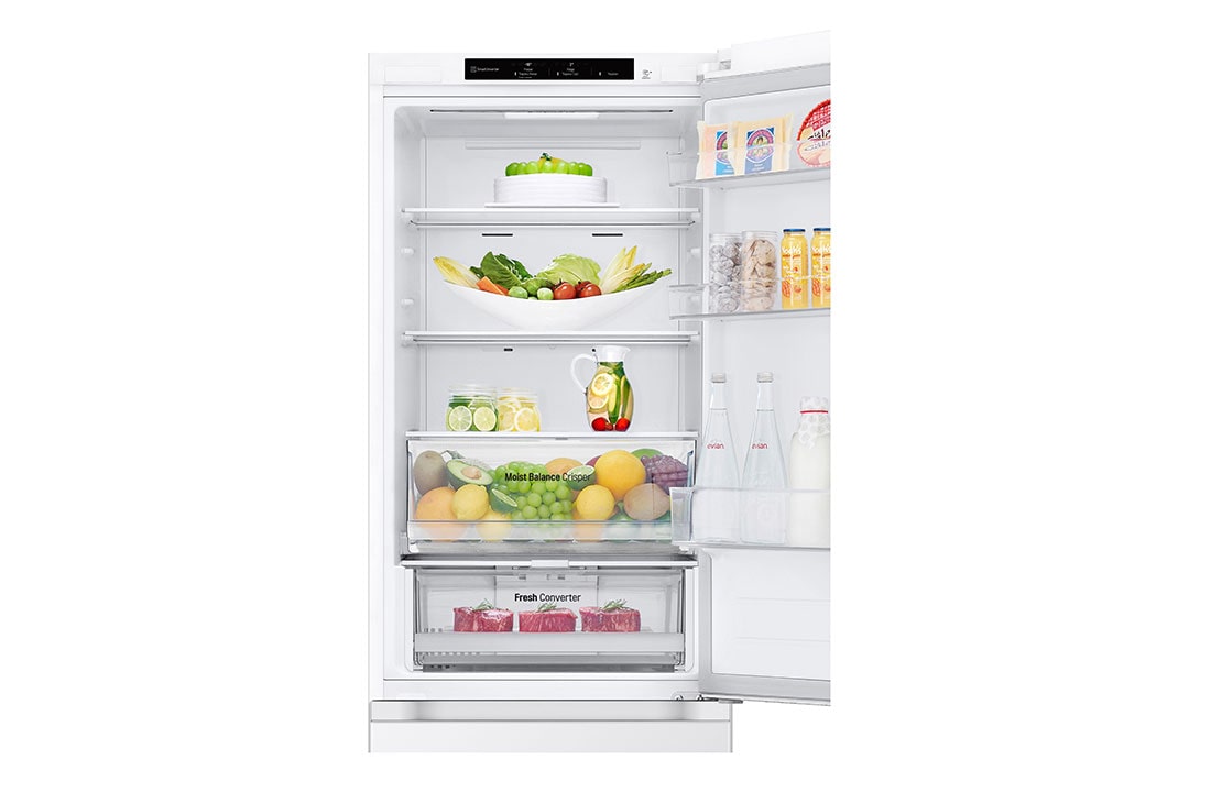 LG Hladnjak sa zamrzivačem u donjem dijelu, DoorCooling+™ tehnologija, kapacitet 344L, Ladica s hranom, GBV3100DSW, thumbnail 7
