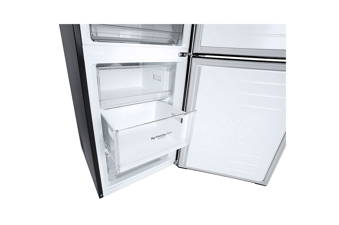 LG Hladnjak sa zamrzivačem u donjem dijelu, DoorCooling+™ tehnologija, kapacitet 384L, Prikaz detalja ladice, GBP62MCNBC, thumbnail 10