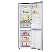 LG Hladnjak sa zamrzivačem u donjem dijelu, DoorCooling+™ tehnologija, kapacitet 344L, Otvorena prednja vrata s pogledom na hranu, GBV3100CPY, thumbnail 2